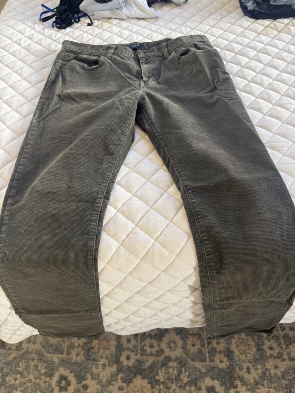 J.Crew Flex Corduroy Pants Men's 34x32 Olive